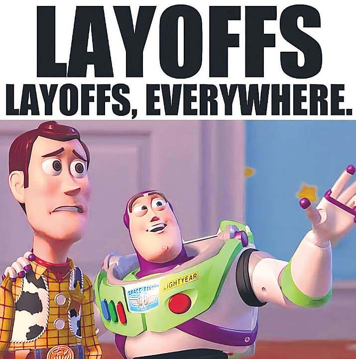 How layoffs became fodder for memes