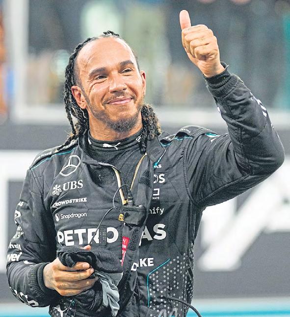 Hamilton's final lap with Mercedes