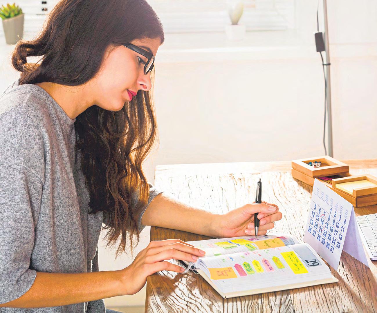 Planning the best version of yourself with pen and paper