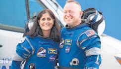 Nasa astronauts depart space station after 9 months in orbit