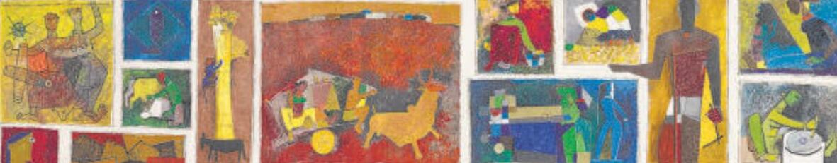 MF Husain's Gram Yatra smashes Indian art sale record