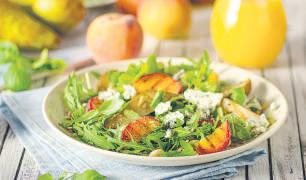 Get creative with peach; give it a savoury spin