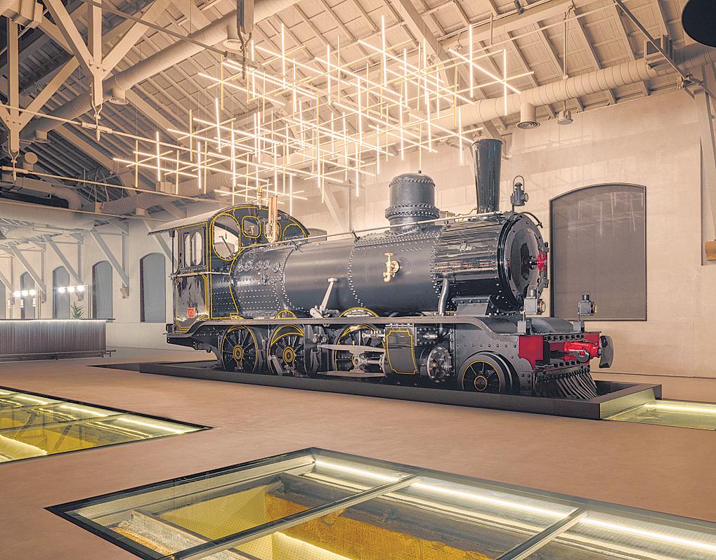 A railway station where the meal is the destination