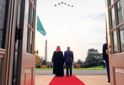 Donald Trump puts on ‘unbelievable show’ for Saudi crown prince