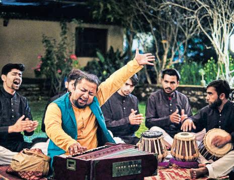 Kabir's poetry by the Ganga