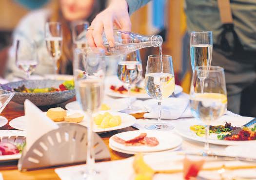 When water is part of the fine-dining experience