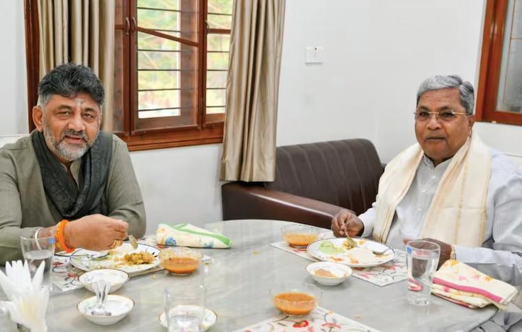 કર્ણાટકના CM હાઉસમાં સિદ્ધારમૈયાશિવકુમારની બ્રેકફાસ્ટ મિટિંગ મળી ----