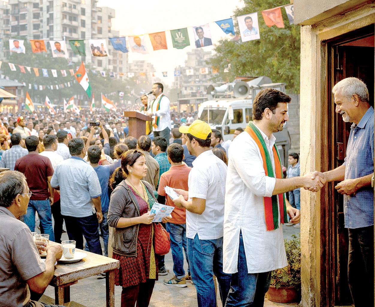 સોસાયટીથી કીટલી સુધી શહેરનો મિજાજ બદલાયો