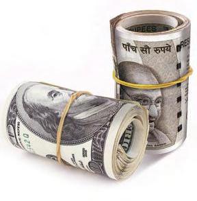 Rupee rises to six-week peak