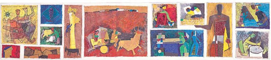 M F Husain painting shatters auction record, sells for ₹119 cr