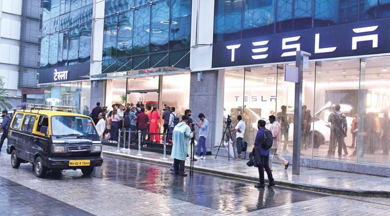 Tesla Rolls Out Model Y in India