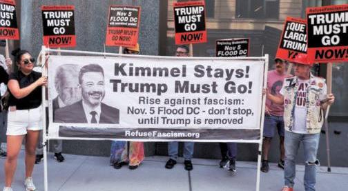 Trump's war on media expands with Jimmy Kimmel suspension