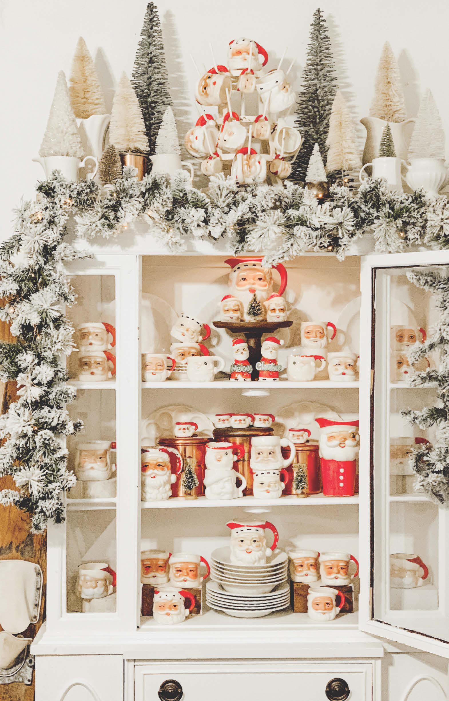 A HUTCH FULL OF Holiday Cheer