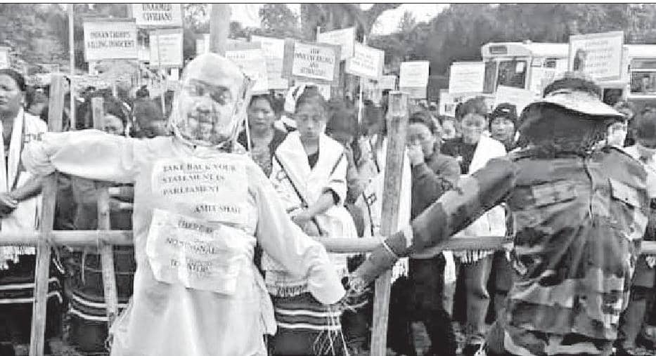 അമിത് ഷാ മാപ്പ് പറയണം: നാഗാലാൻഡിൽ വൻ റാലി