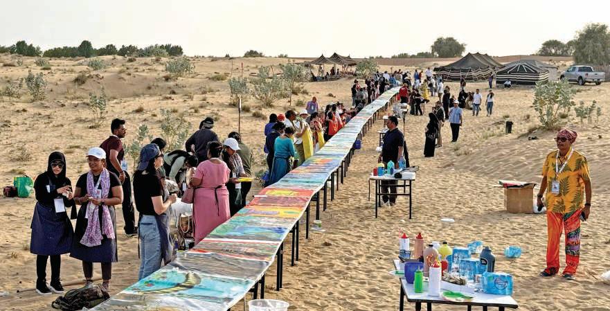 World record for longest abstract by Dubai International Art Centre