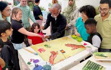 A family of artists is a picture of service