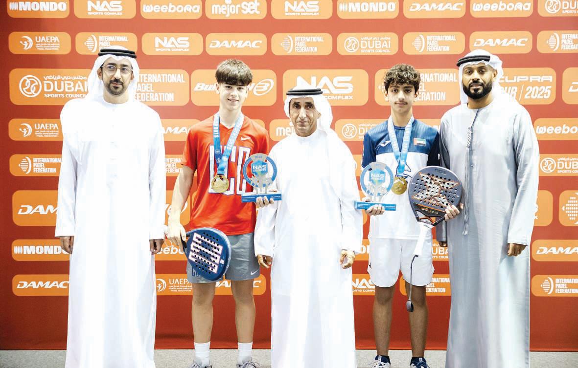 Sheikh Saeed crowns winners of NAS Junior Padel Championship