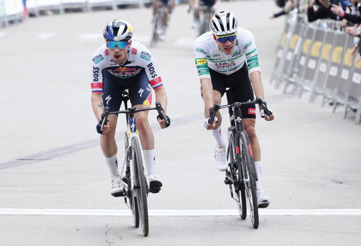 Van der Poel wins Belgium's E3 as Ayuso regains lead at Catalunya