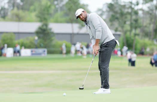 Scheffler ties Houston Open record with 62 to grab second round lead