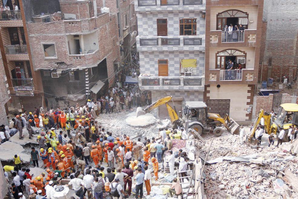 10 killed in Delhi building collapse; CM orders probe