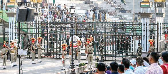 No handshake at muted Wagah border ceremony