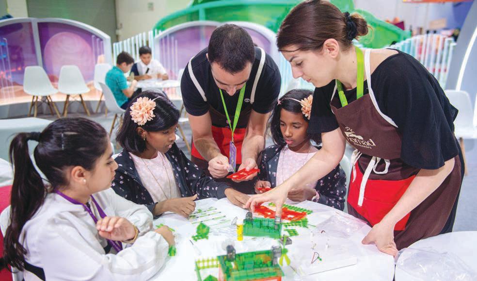 Children learn about eco-friendly energy sources at SCRF 2025