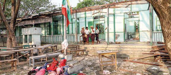Myanmar junta airstrike hits school, kills 22