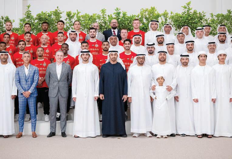 UAE President receives Shabab Al Ahli following title-winning season