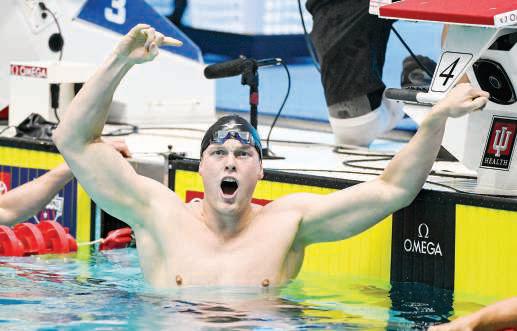Hobson blazes to 200- metre freestyle victory at US Swimming C’ships