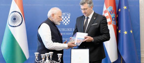 Modi thanks Croatian PM for remarkable gift