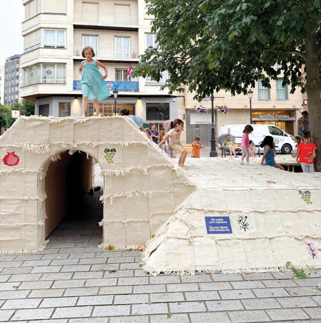 Ithra's installation by Saudi artist Raghad Al-Ahmed at Spain festival