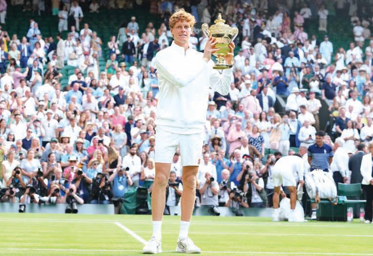 Sinner dethrones Alcaraz to capture first Wimbledon title