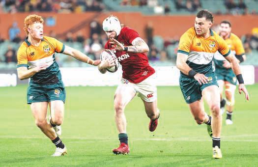 British & Irish Lions winger Hansen a doubt for series opener against Oz