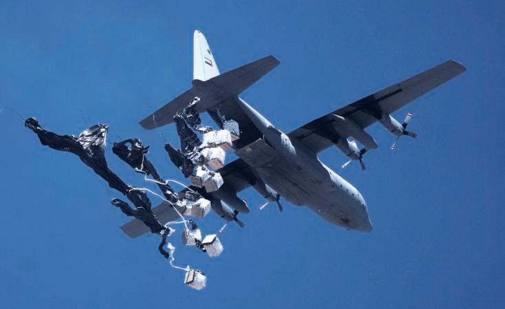 UAE airdrops tonnes of aid into Gaza Strip
