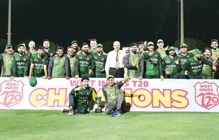 Pakistan win third T20 by 13 runs to clinch 2-1 series victory over Windies