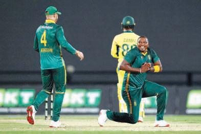 Breetzke and Ngidi help S.Africa crush Australia in second ODI to clinch three-match series