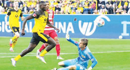 Guirassy brace leads Dortmund past Union, Cologne rout Freiburg