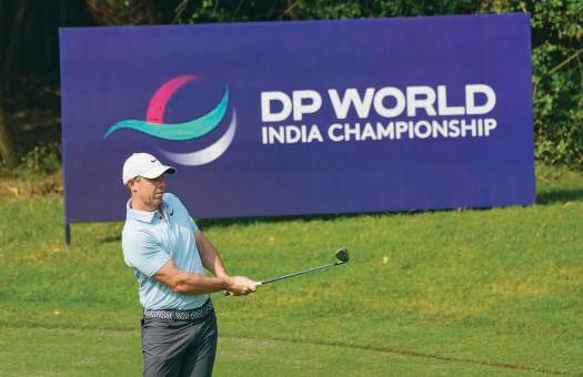 McIlroy dumps driver on India debut, Lowry leads after dog interruption