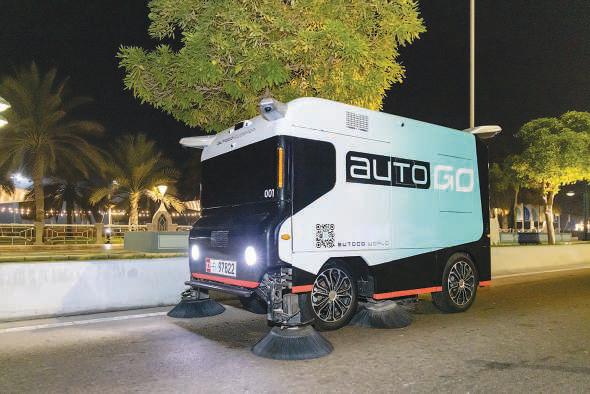 Robosweepers deployed on Abu Dhabi Corniche