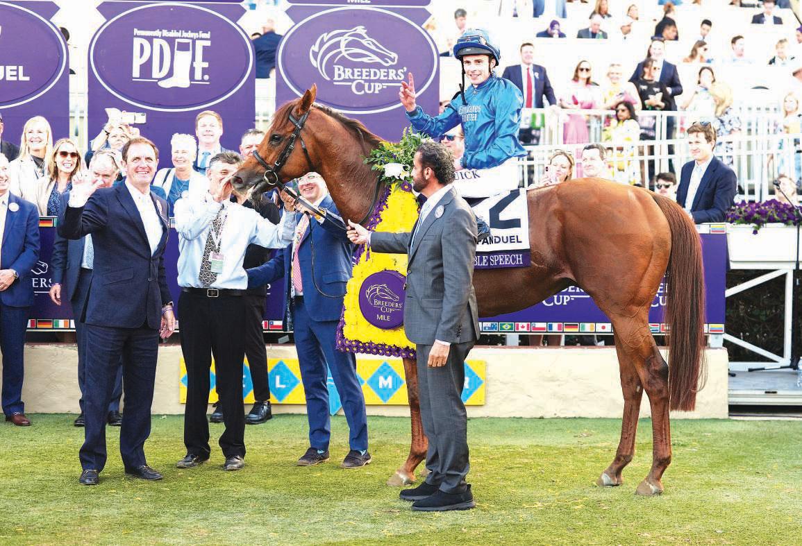 Godolphin's Notable Speech delivers Del Mar masterclass in Breeders' Cup Mile