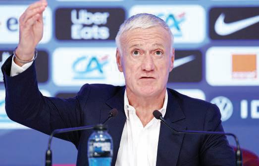 France's Deschamps recalls Kante, Kolo Muani for World Cup qualifiers
