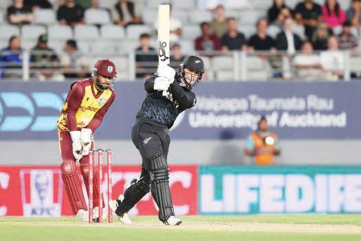 Chapman shines as New Zealand hold out Windies in second T20 to level series