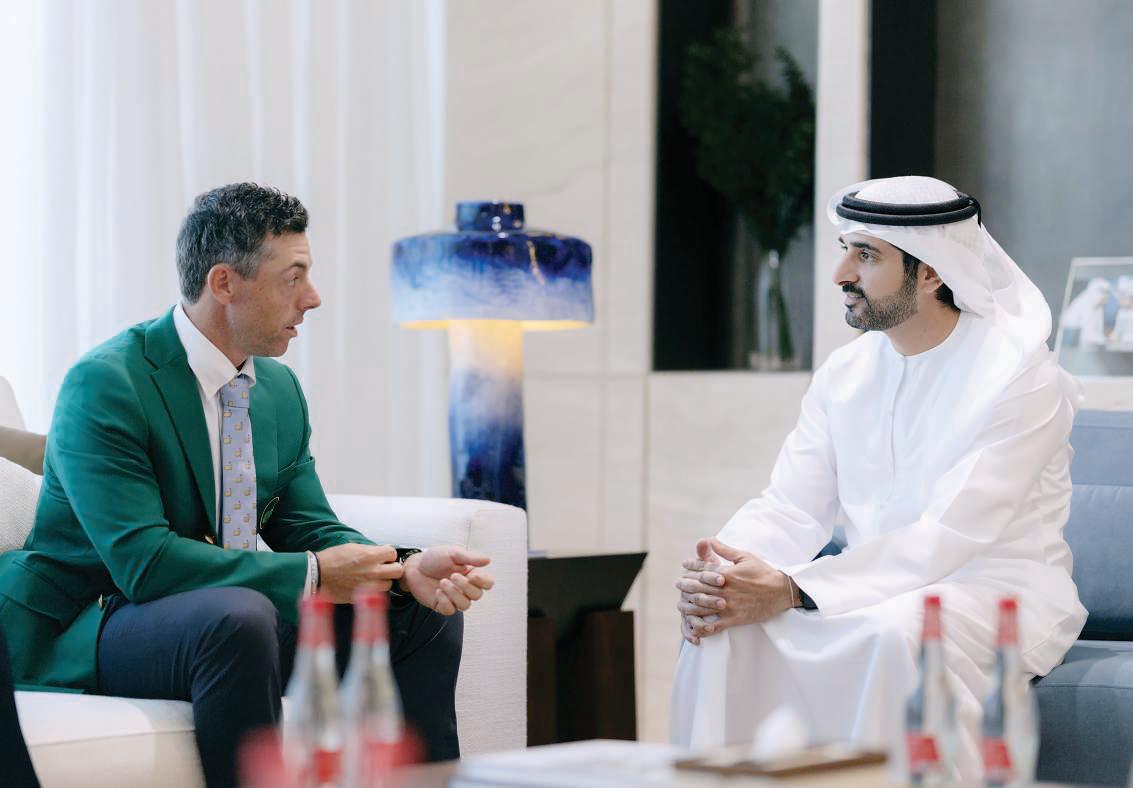 Hamdan wishes golf superstar McIlroy continued success ahead of 'Race to Dubai'
