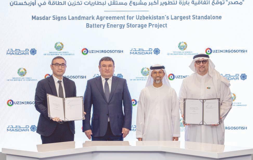 Masdar signs deal for Uzbekistan's largest battery storage project
