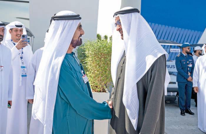 President and VP take a tour of Dubai Airshow '25