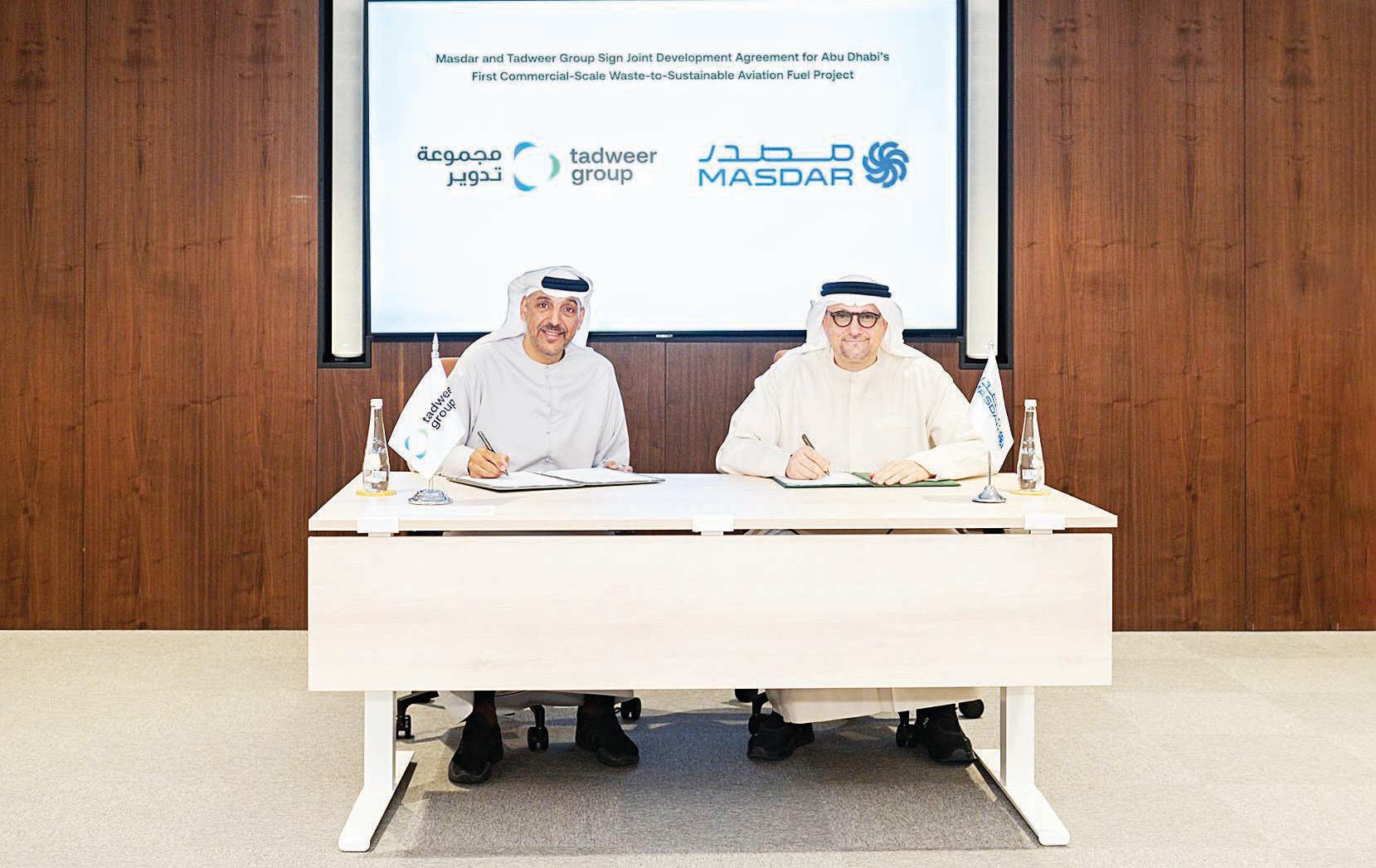 Masdar and Tadweer team up for commercial waste-to-SAF project