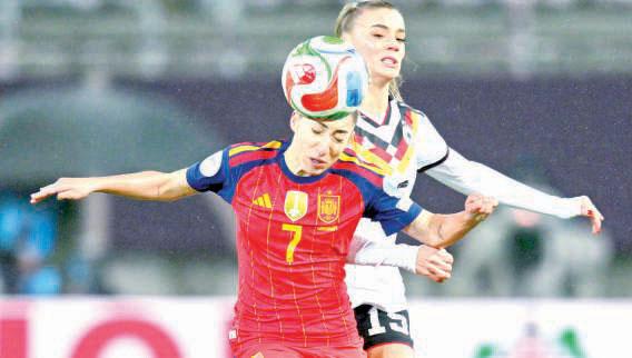 Spain hold Germany in first leg of Women's Nations League final