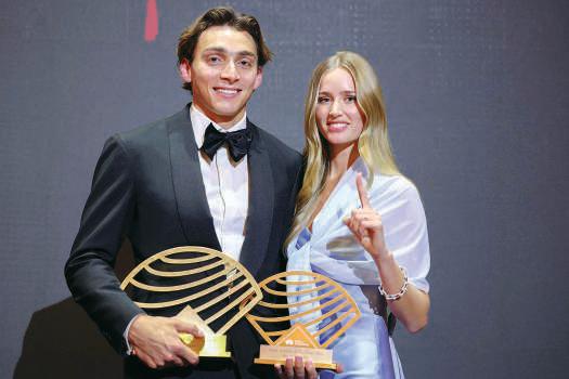 Duplantis, McLaughlin-Levrone crowned 'Athletes of the Year'