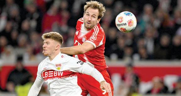 Super-sub Kane scores hat-trick as Bayern rout stuttering Stuttgart