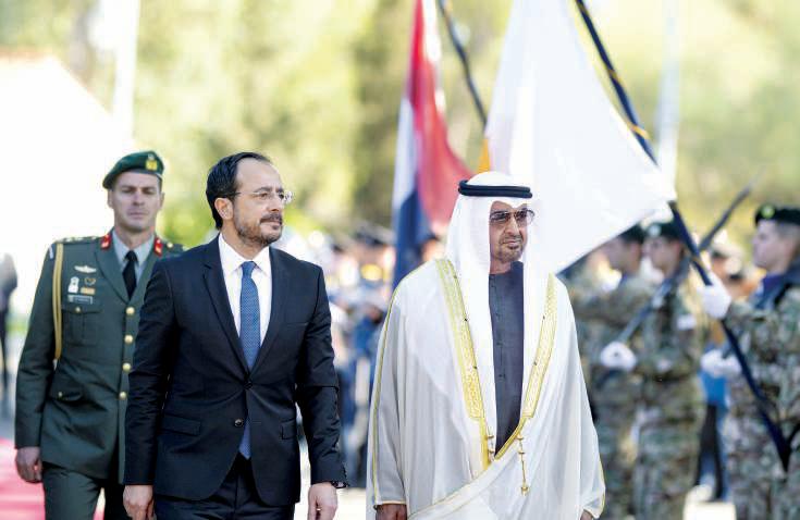 UAE, Cyprus leaders call for talks to end global conflicts